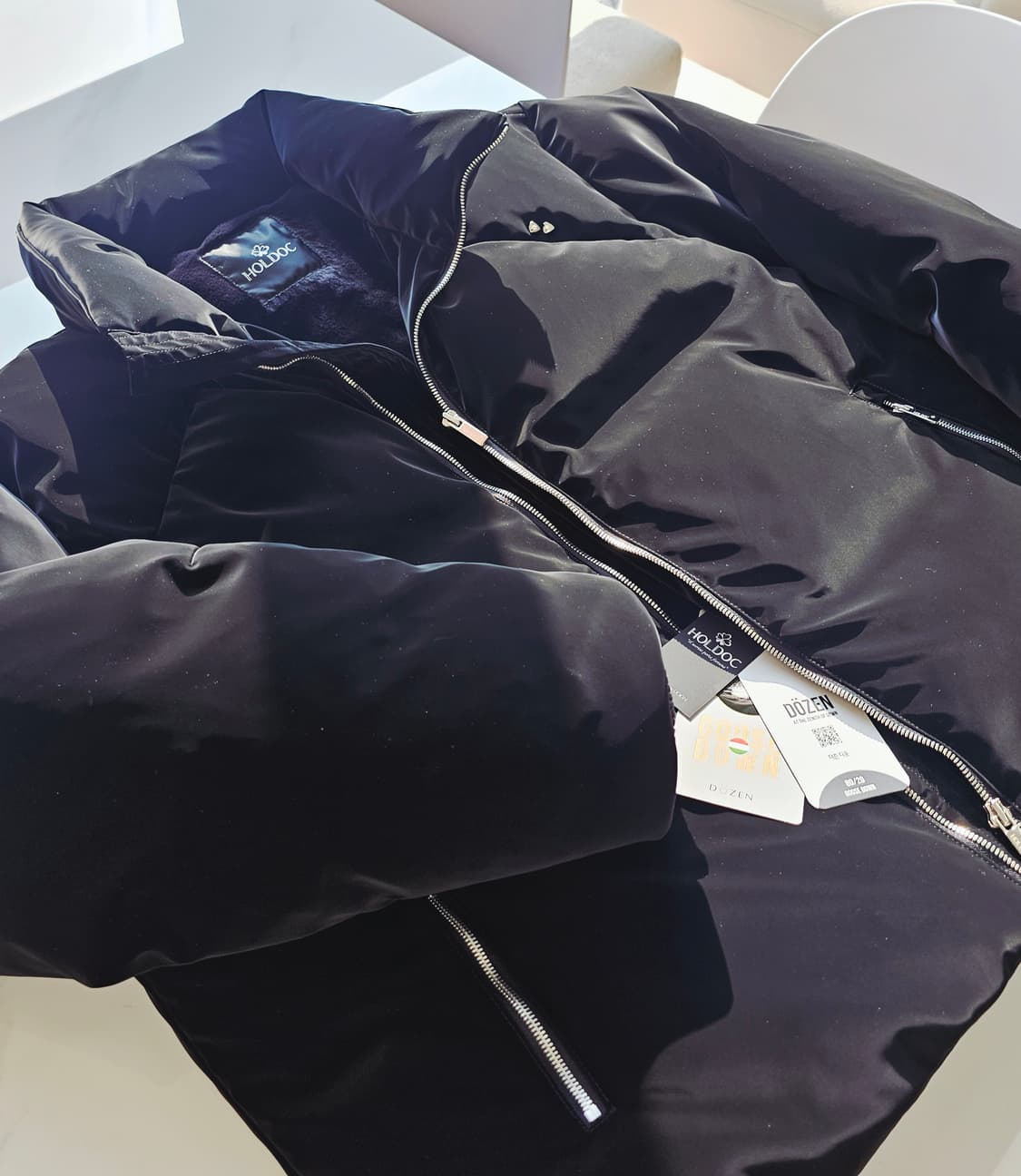 헝가리 구스 80:20 다운 블랙 L  (새상품) 상품이미지4