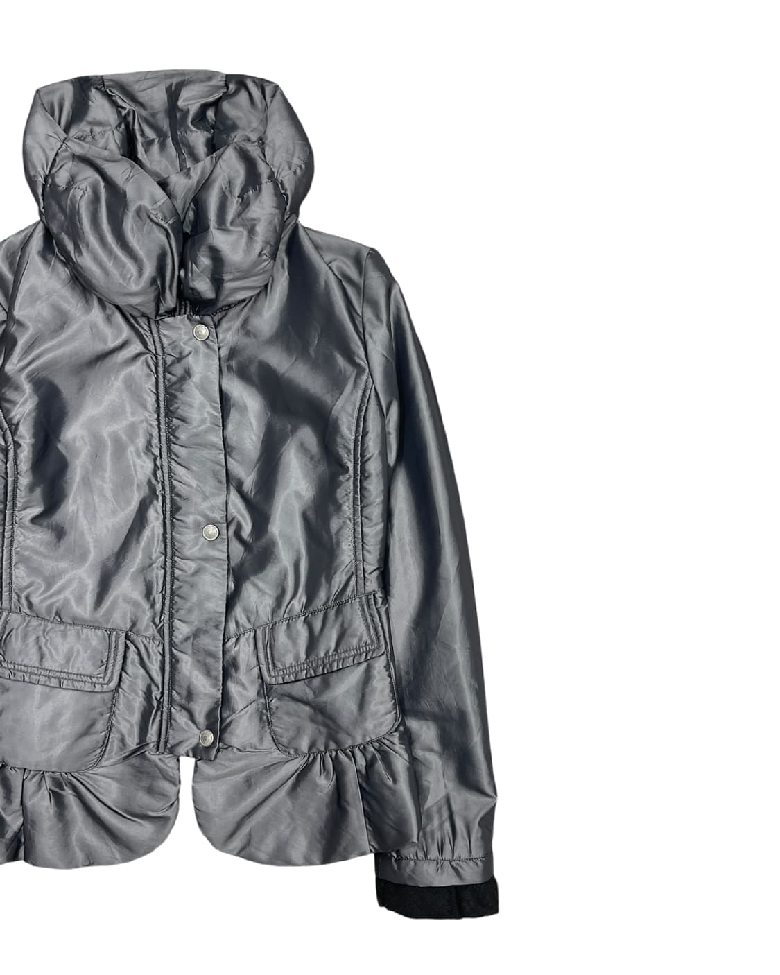 마리떼 프랑소와 저버 메탈릭 실버 푸퍼 자켓 상품이미지7