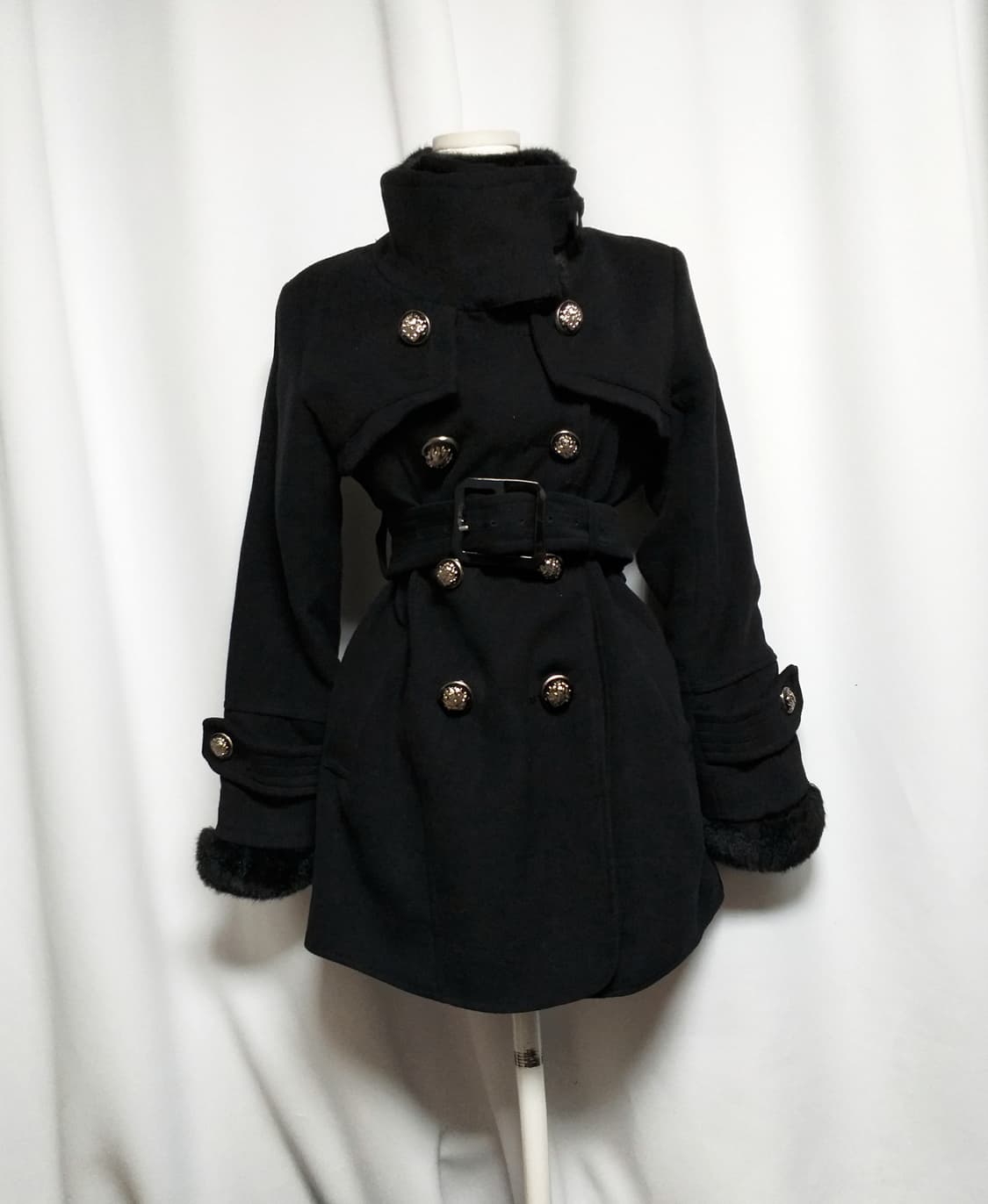 빈티지 퍼코트 대장 y2k자켓 그런지 핀터깔 오네갸루 긱시크 고스펑크 상품이미지2