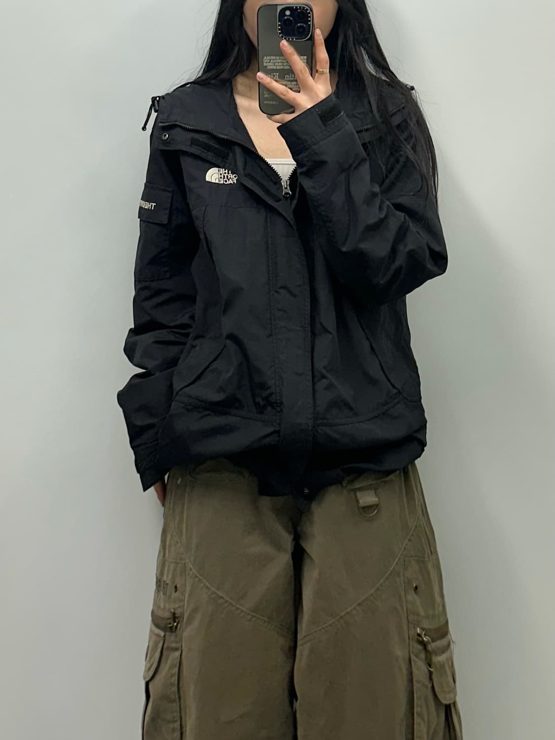 노스페이스 블랙 포켓 윈드 바람막이 자켓 상품이미지1