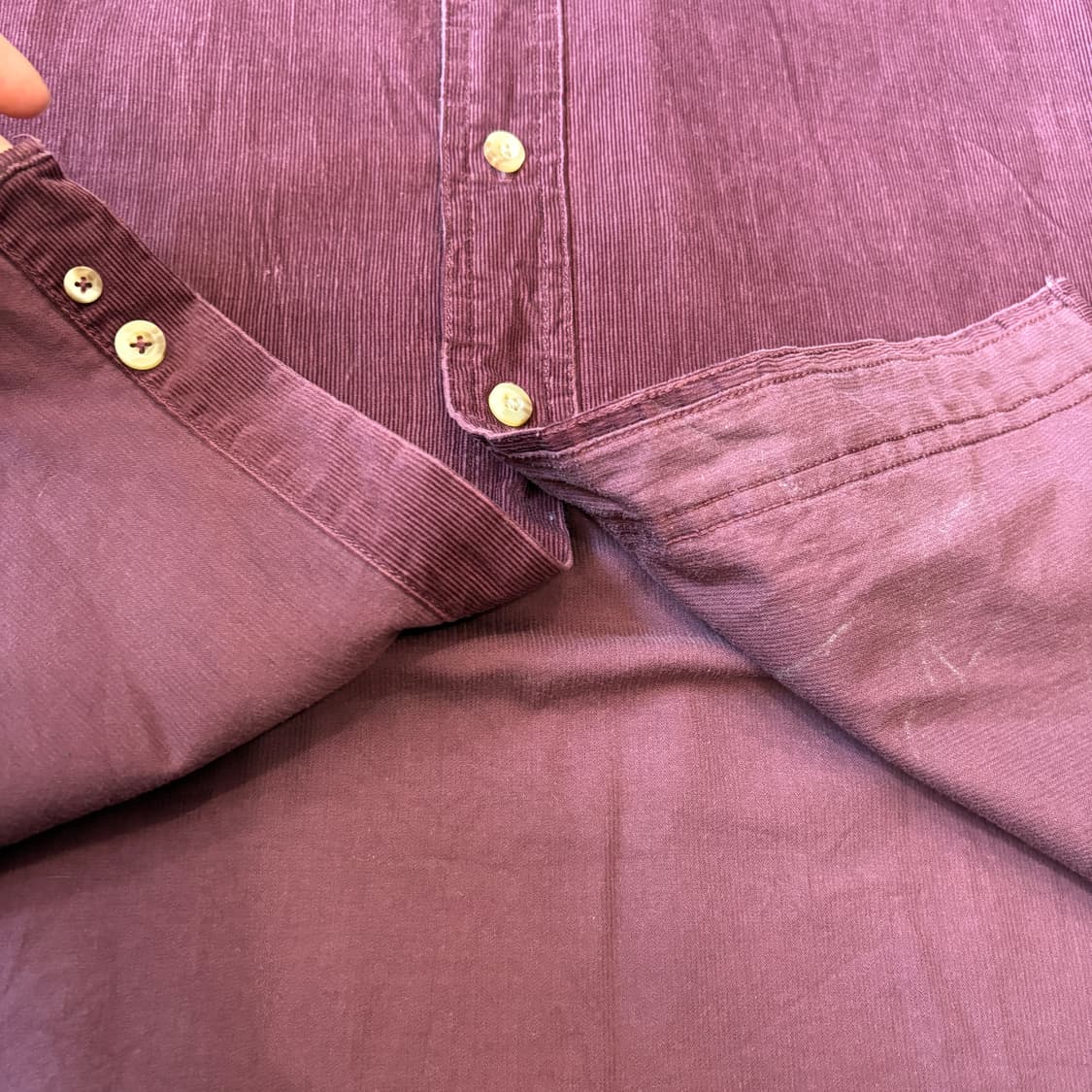 L.L.bean 정품 엘엘빈 버건디 코듀로이 긴팔 셔츠 상품이미지6