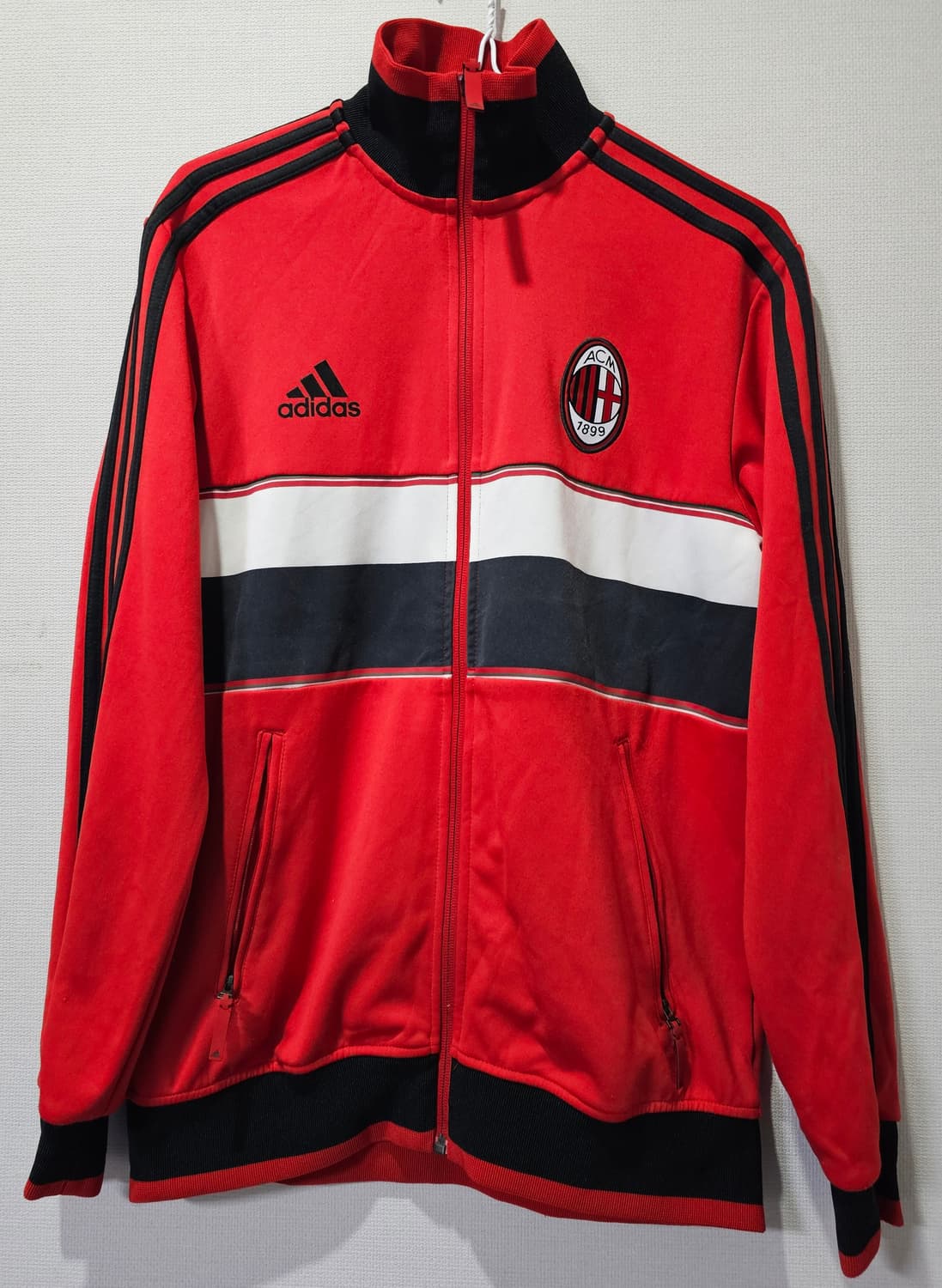 아디다스 AC밀란 빨검 레드 트랙탑 져지집업 100/L 상품이미지1