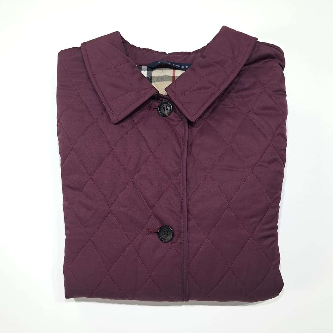 CL869 L 버버리 00s 영국판 로얄퍼플 노바체크 퀼팅 자켓 상품이미지10