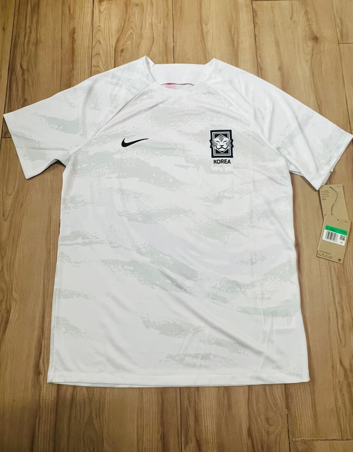 (새상품) 나이키 코리아 드라이핏 프리매치 풋볼 탑 화이트 XL 상품이미지1