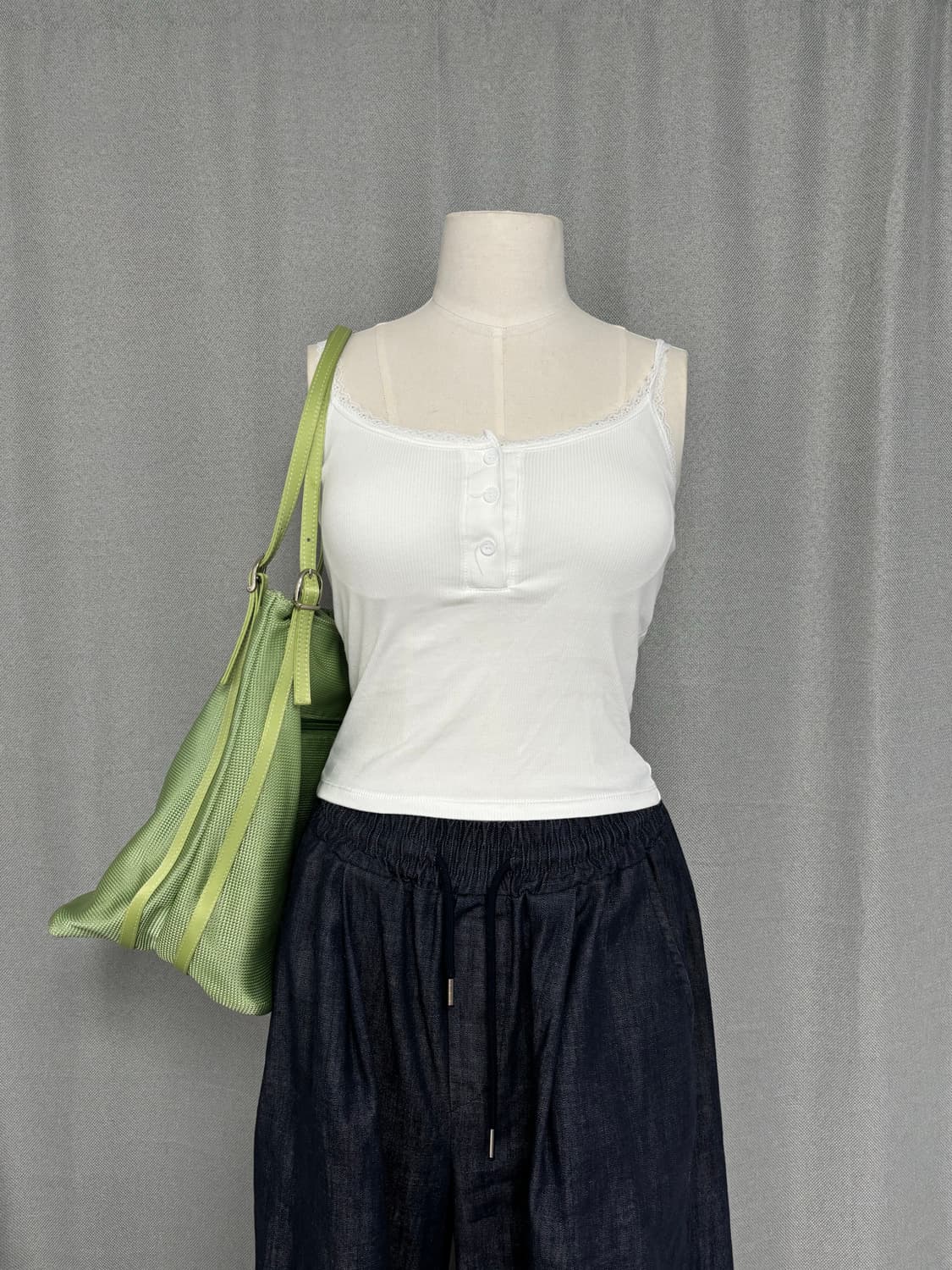 그로스 스트랩 루즈 숄더백 상품이미지8