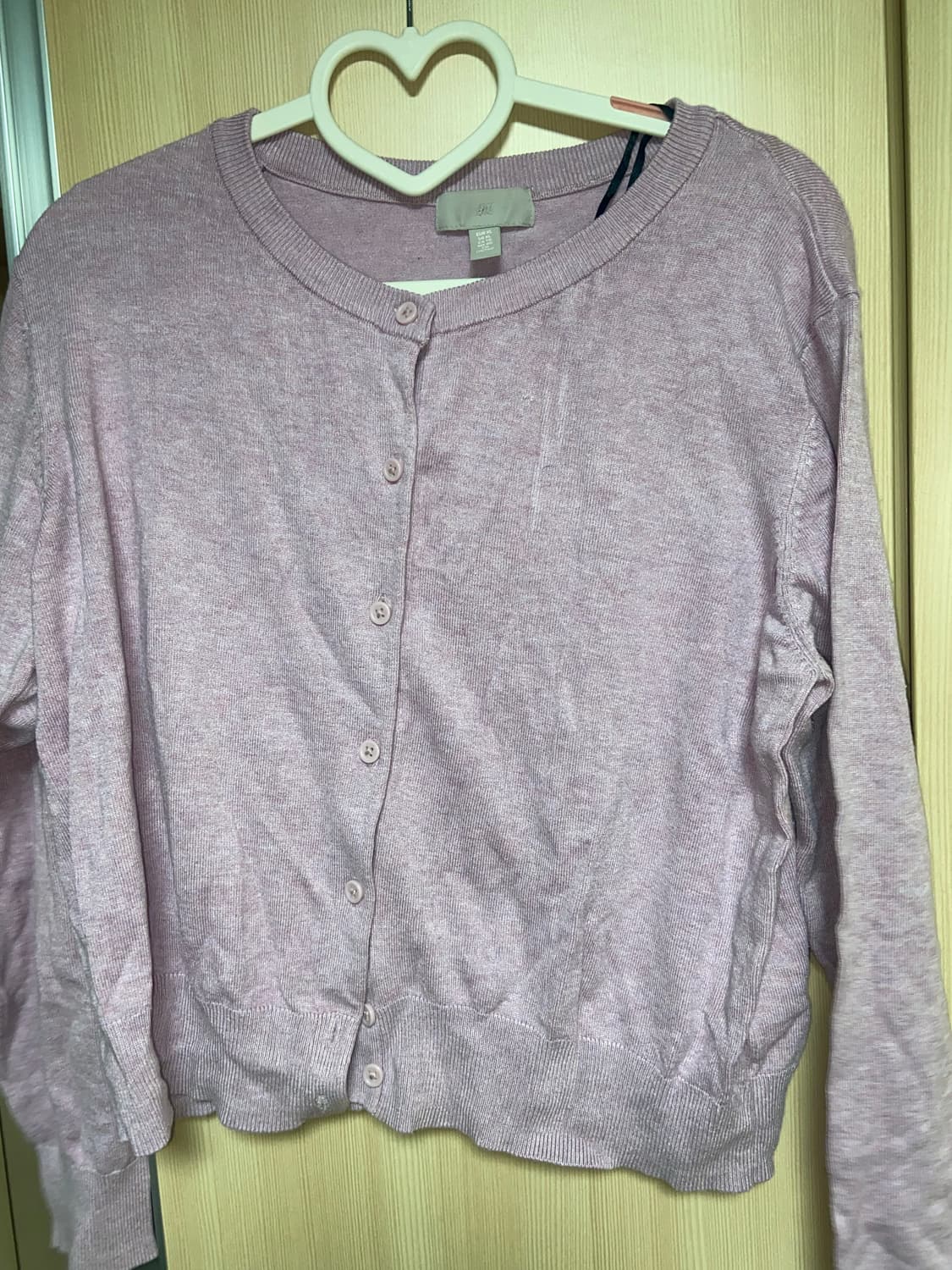 H&M 핑크 라벤더 가디건 XL 상품이미지3