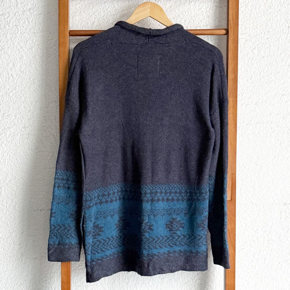 겨울 마을의 푸른 난로 가디건 상품이미지8