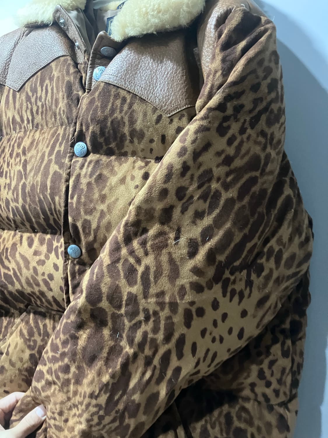 누드본즈 레오파드 패딩 상품이미지3