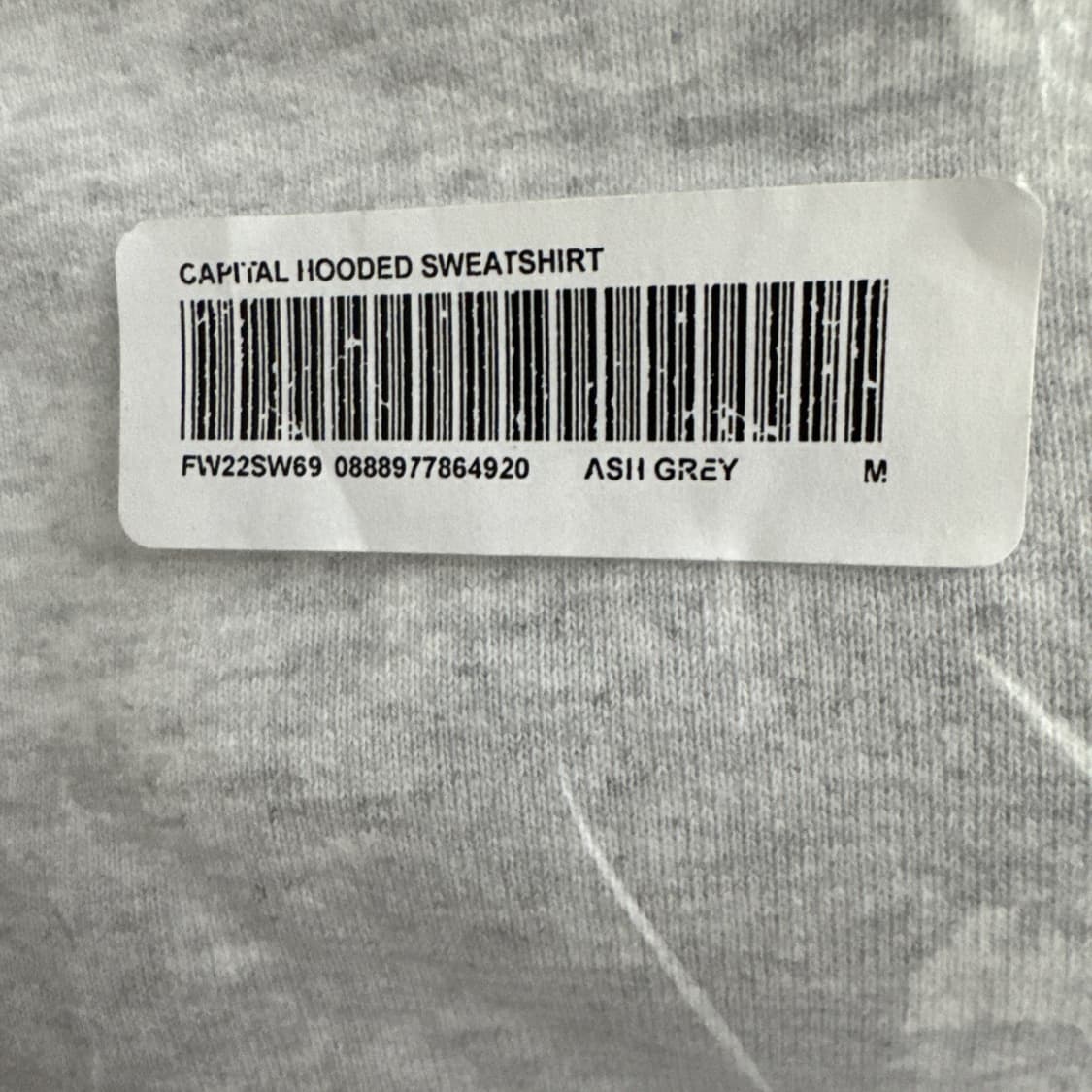 슈프림 캐피탈 후드티 애쉬 그레이 상품이미지4