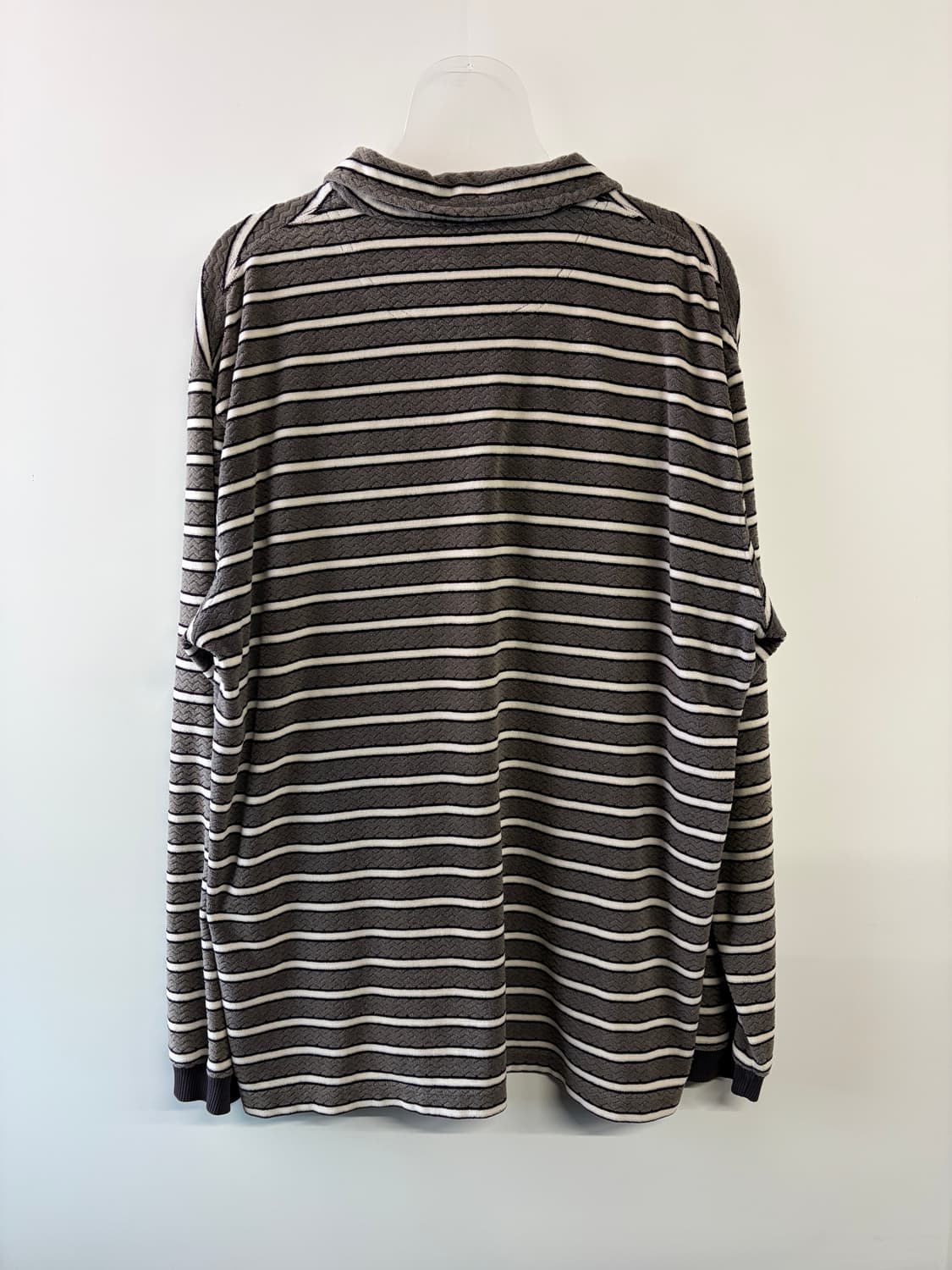 90s 게스 스트라이프 하프집업 폴로셔츠 상품이미지3