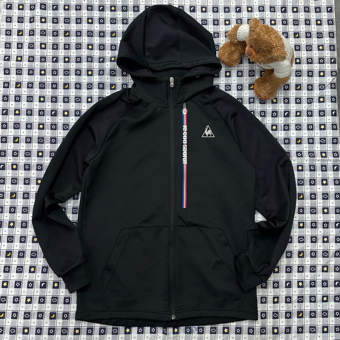 르꼬끄 JPN 프린팅 Y2K 고프코어 러닝 블랙 L 후드 져지 상품이미지1