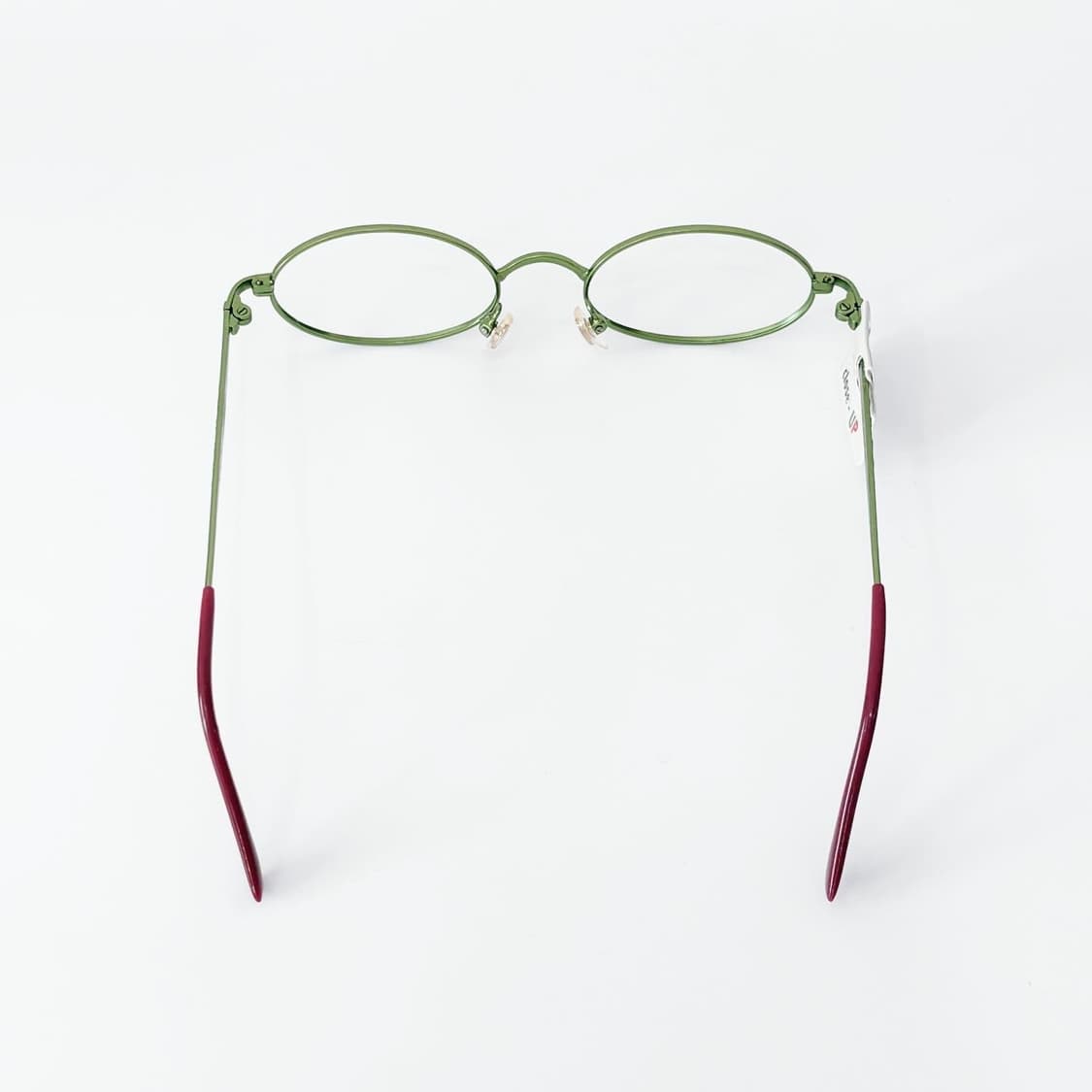 Close-up 그린 오벌 메탈 데드스탁 빈티지안경 상품이미지4