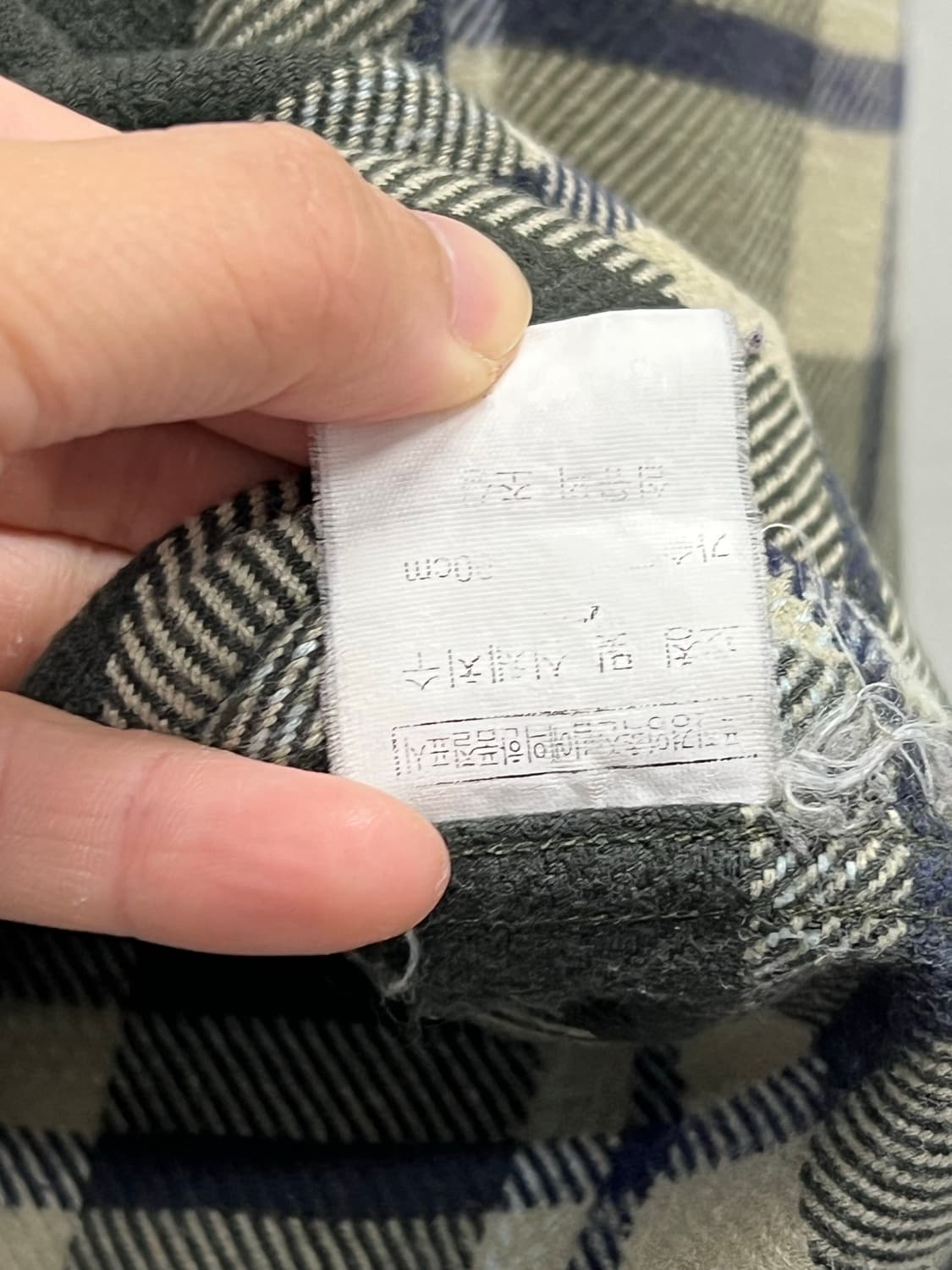 NII 체크 셔츠 카키 상품이미지5