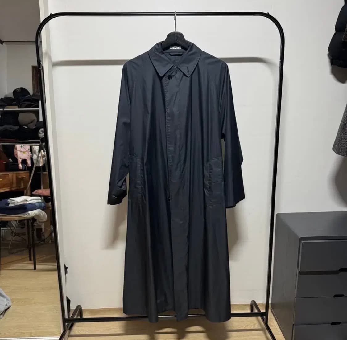 AURALEE POLYESTER SOUTEIN COLLAR COAT 상품이미지2