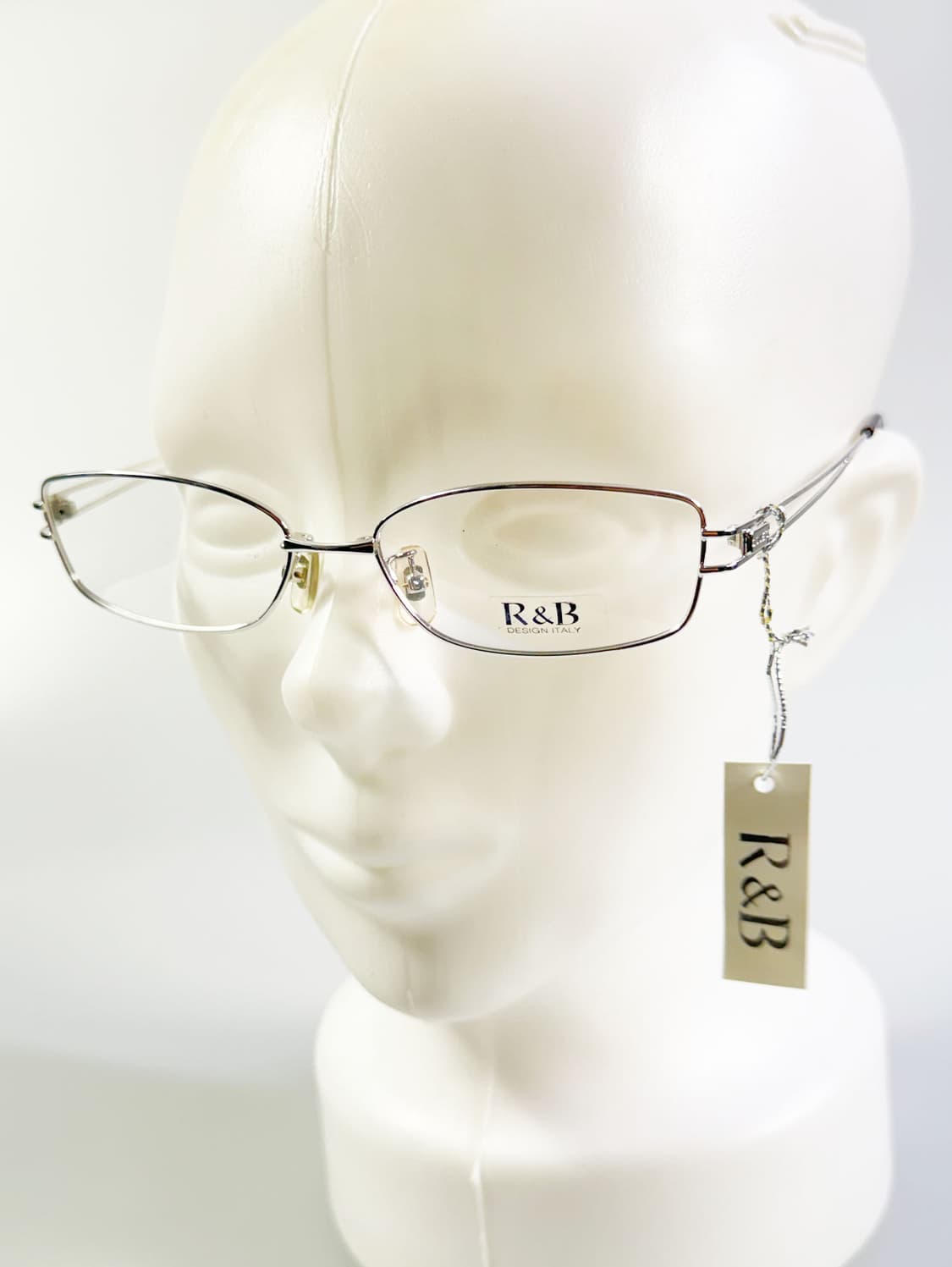 R&B EYEWEAR 실버 슬림 스퀘어 메탈 빈티지 안경 상품이미지8