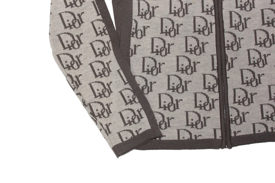 1990s Christian Dior 크리스챤디올 오블리크 집업 니트 상품이미지5