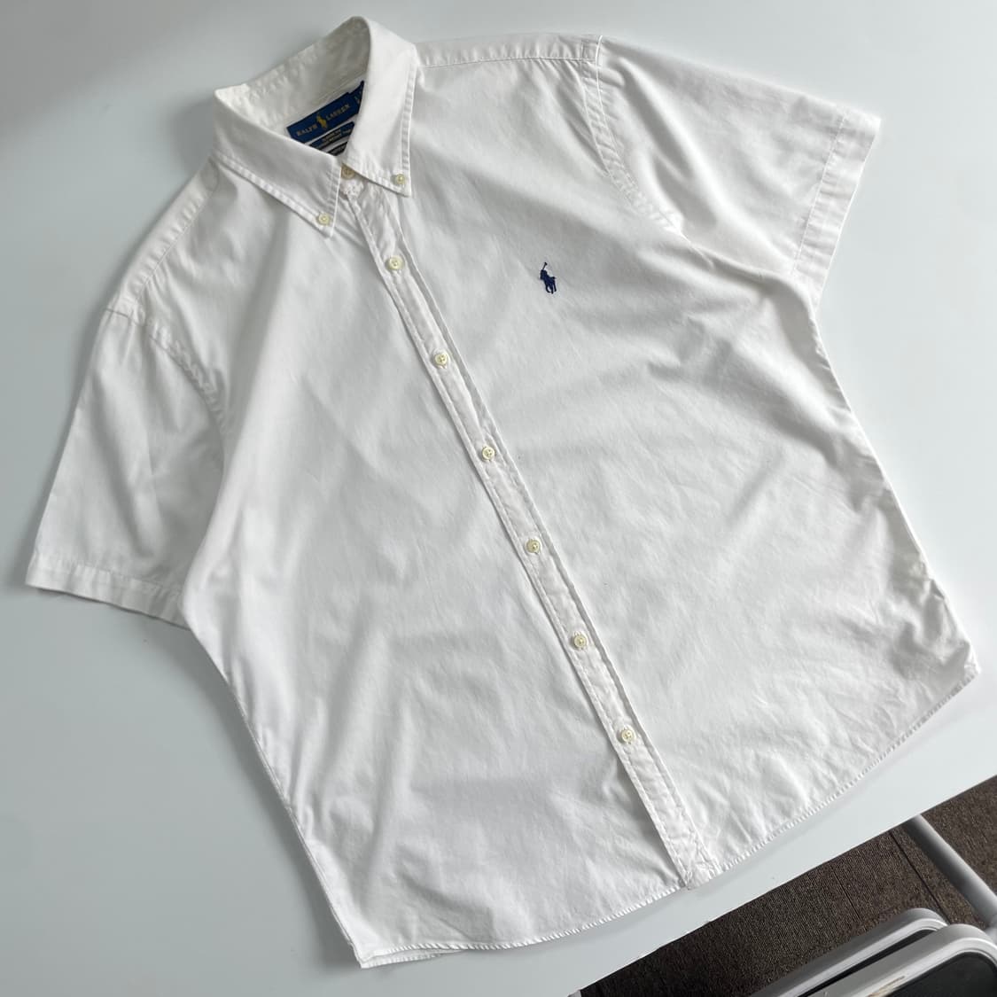 Polo 폴로 랄프로렌 화이트 블루포니 하프셔츠 상품이미지1