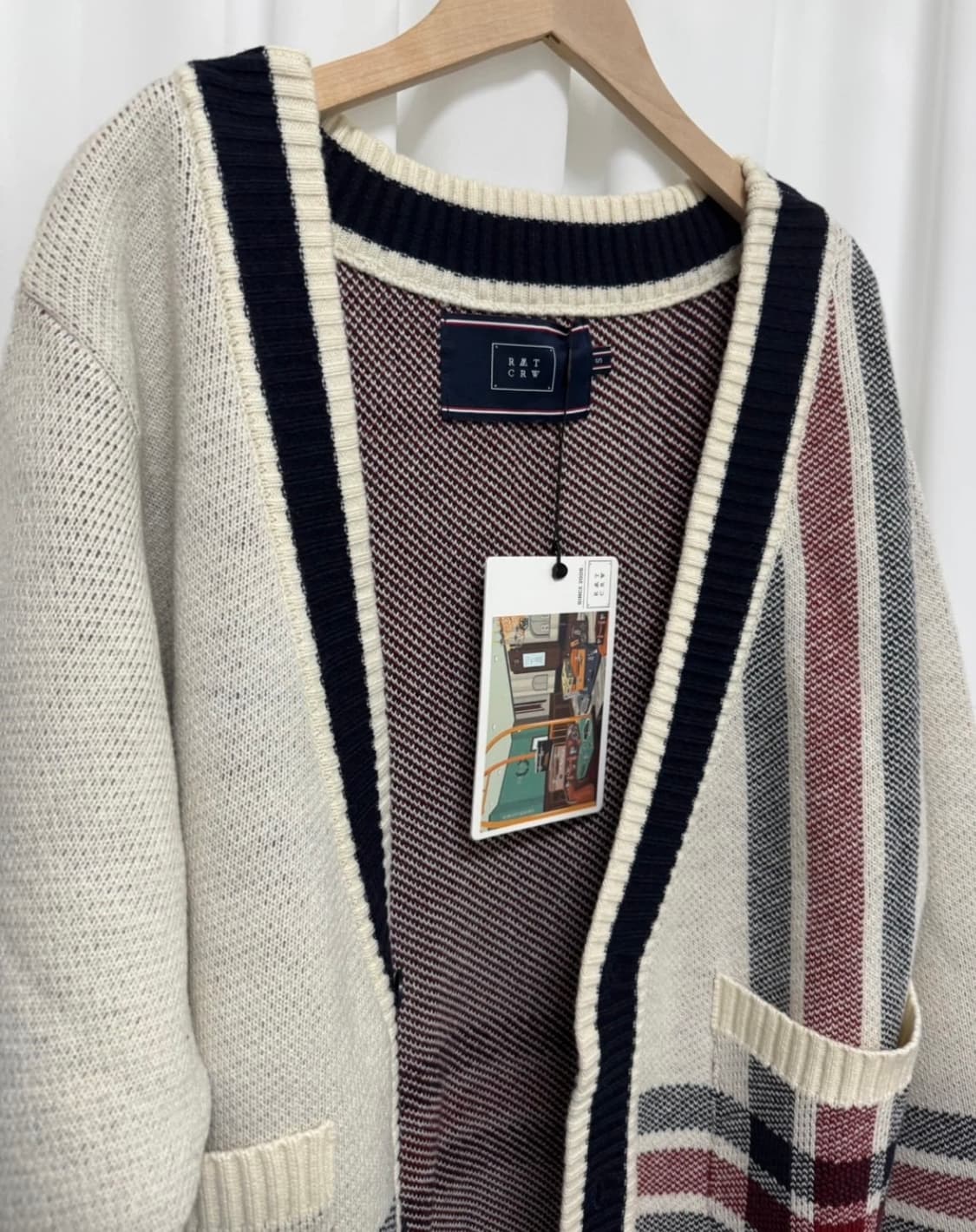 [새상품] 로맨틱크라운 체크 롱가디건 상품이미지4