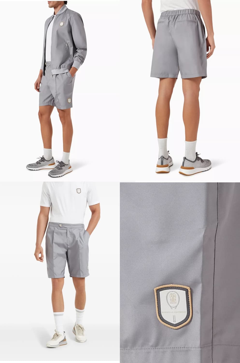 브루넬로 쿠치넬리 / 테니스 그레이 숏 팬츠 / M 32-35 (새상품) 상품이미지4