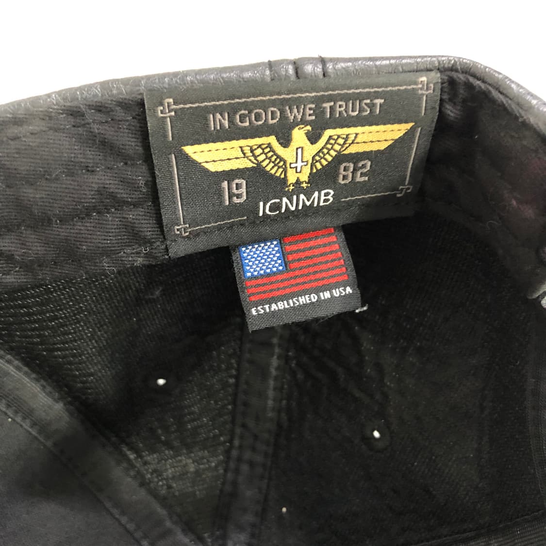 ICNMB USA 레더 볼캡 릭오웬스맛  상품이미지6