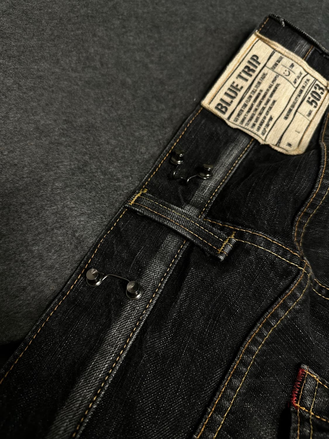 에드윈 BT503 흑청 워싱 데님팬츠 상품이미지6