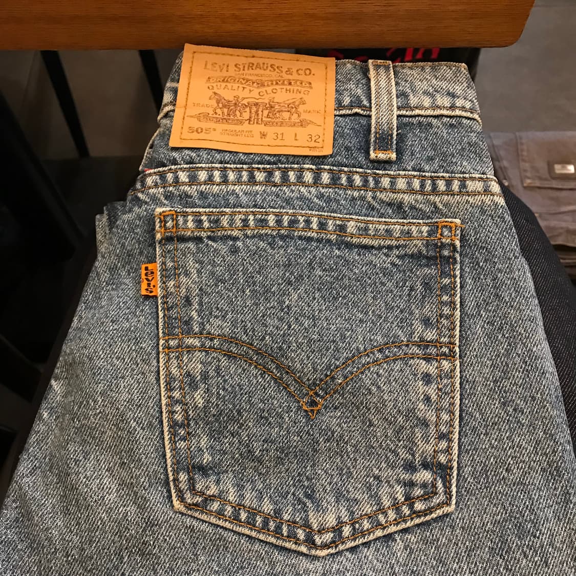 리바이스 505 오렌지탭 31/32 데님 상품이미지4