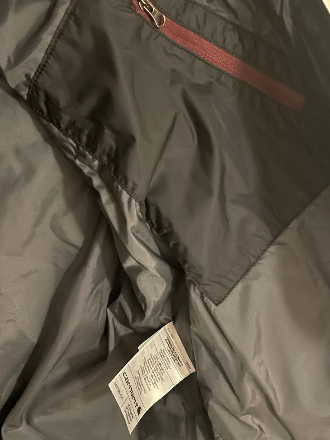 칼하트 레인 디펜더 인슐레이티드 블랙 조끼 상품이미지4