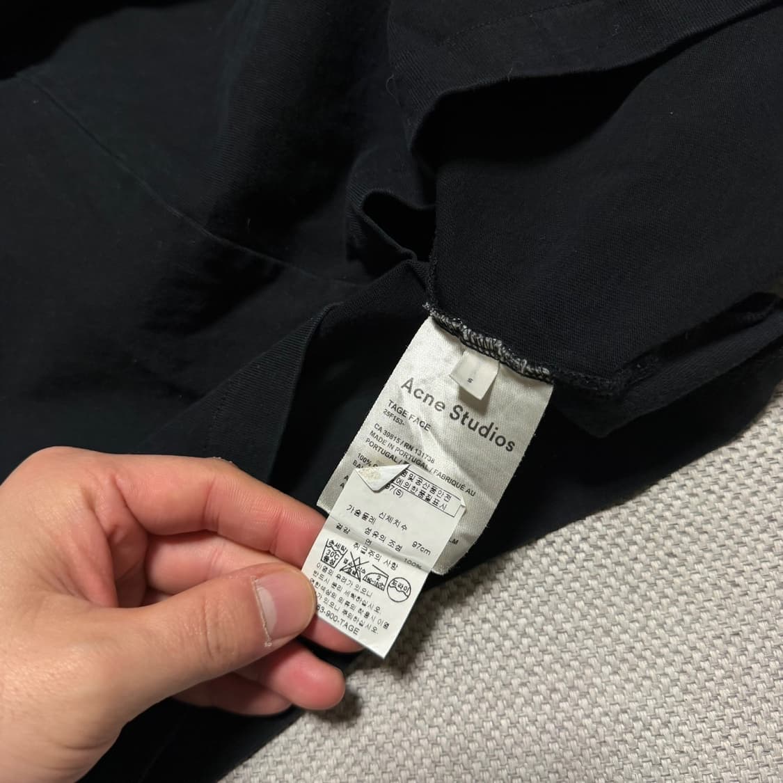 아크네 스튜디오 로고 롱슬리브 상품이미지3