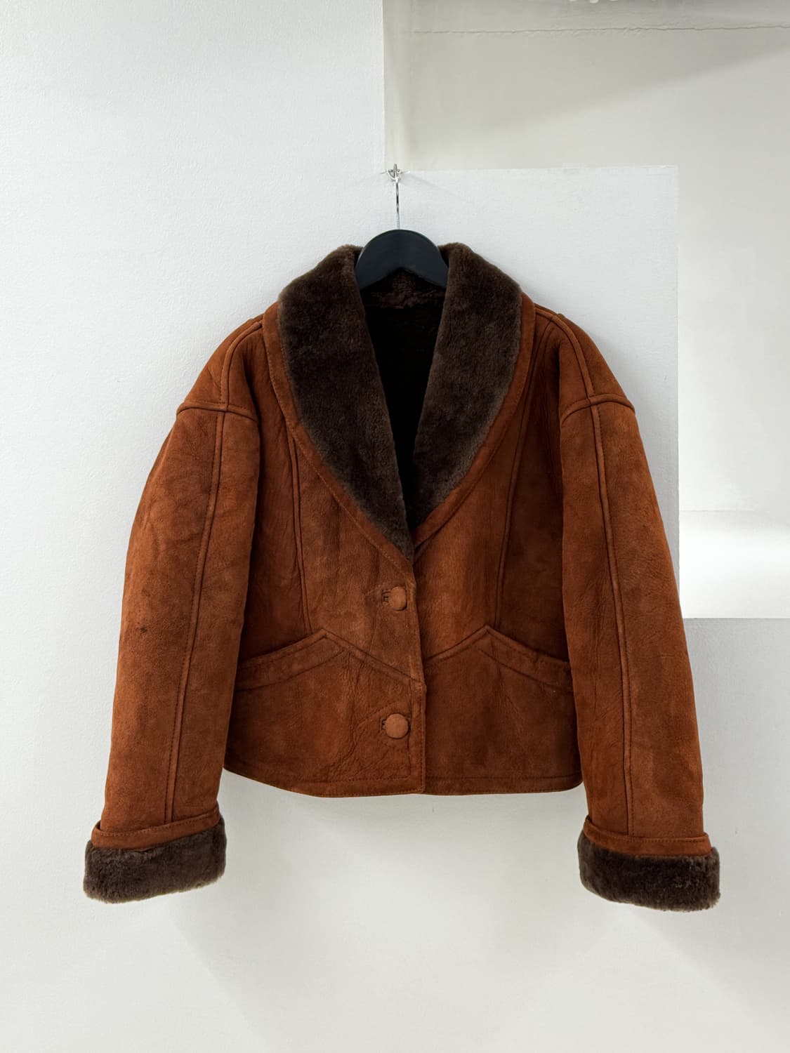 Vintage suede mouton jacket 상품이미지1