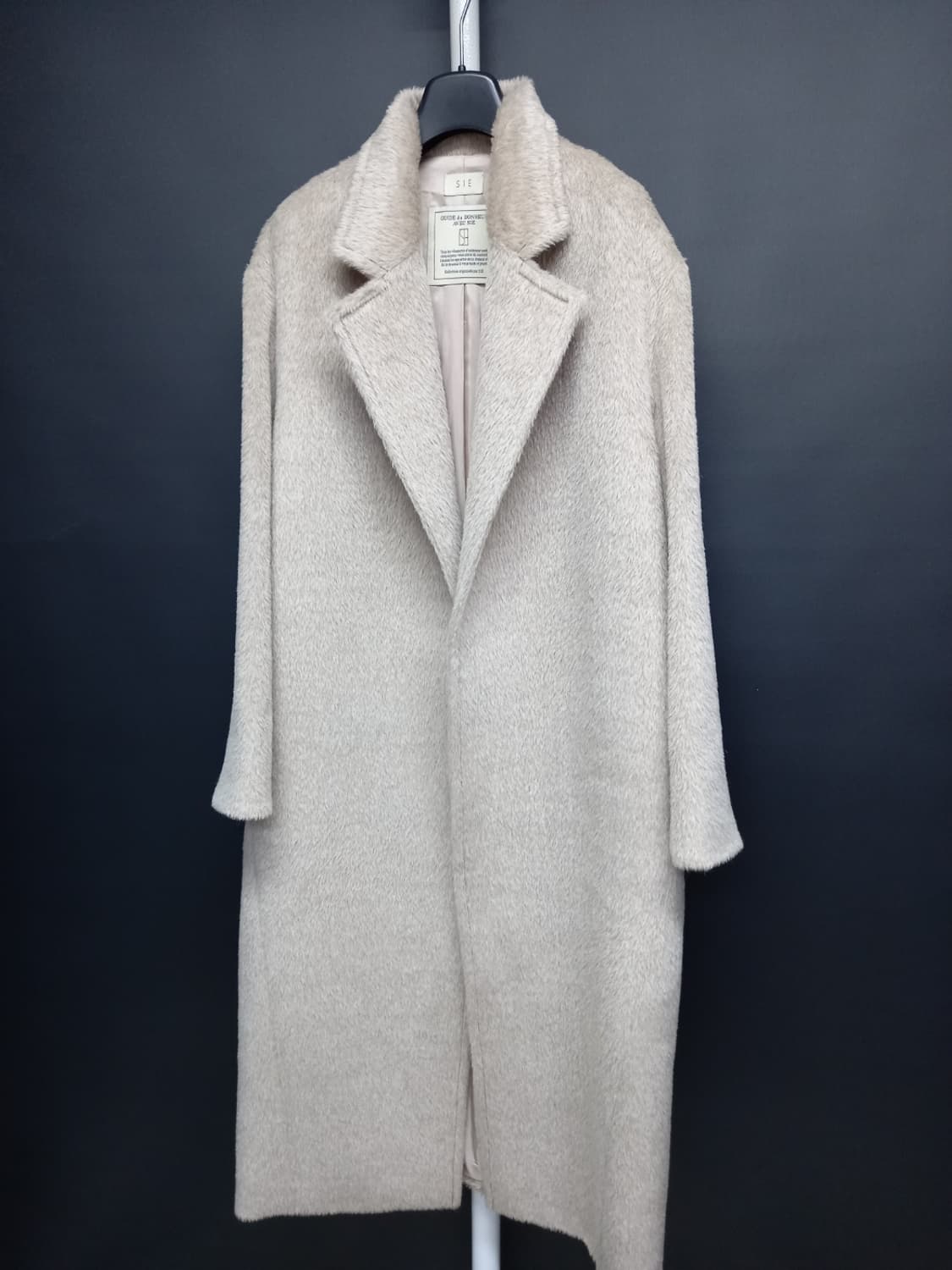 새 시에 SIE 알파카 맥시 롱 코트 F 44-77 상품이미지3