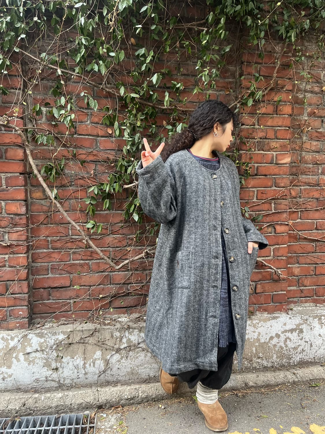 일본 데일리 무드 롱 코트 상품이미지3