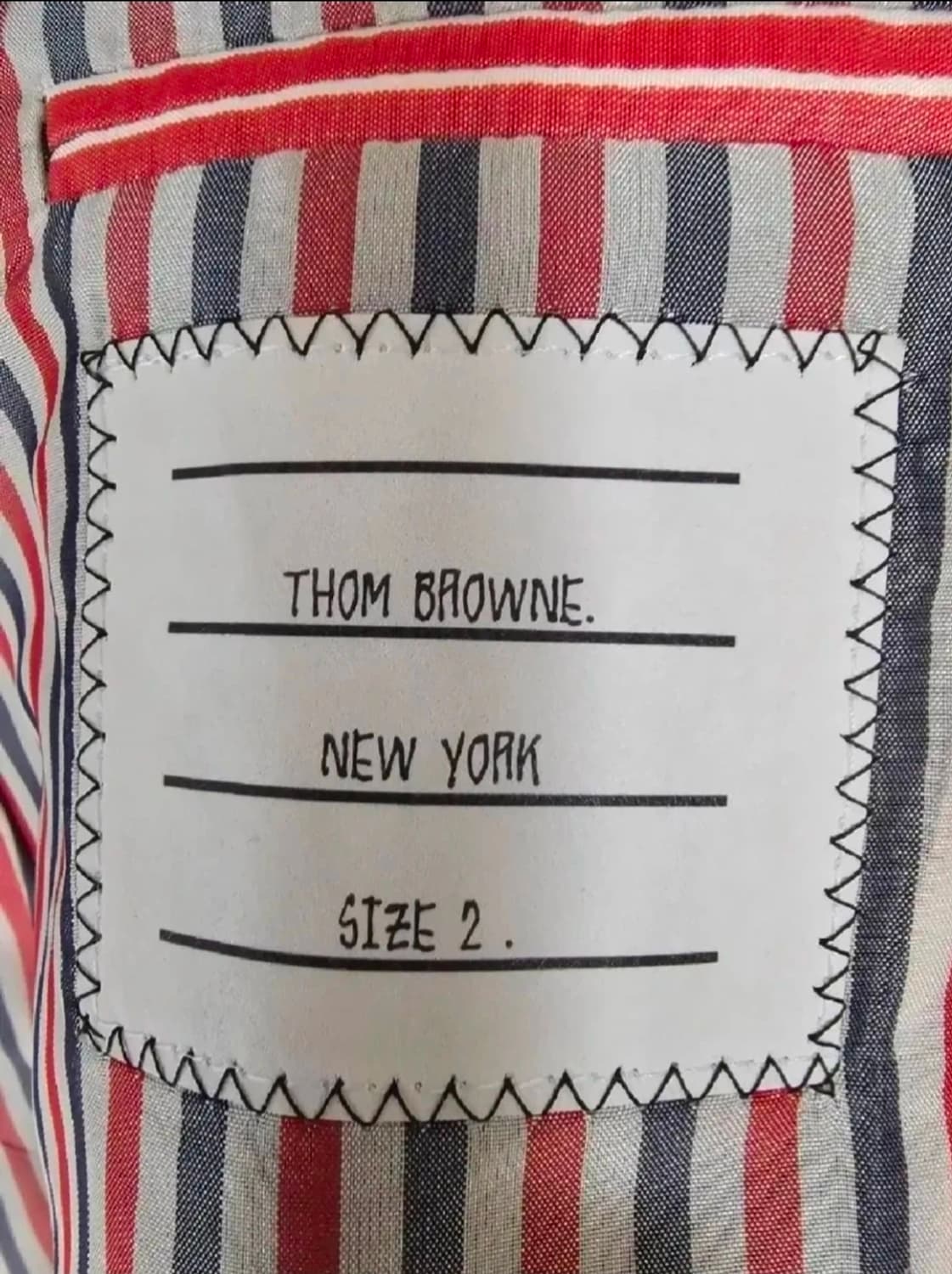 톰브라운 더블 삼선 암밴드 울자켓(2/새상품급/정품) 상품이미지8