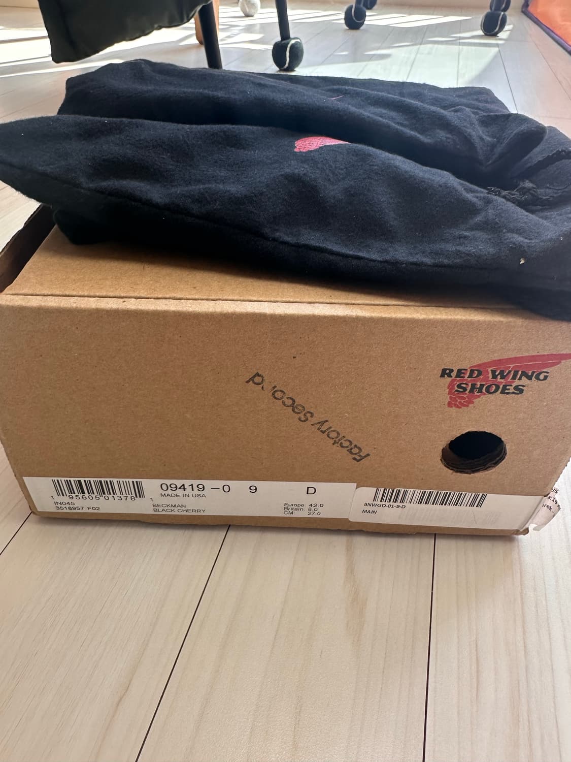 레드윙 9419 벡맨 블랙체리 270mm 상품이미지10