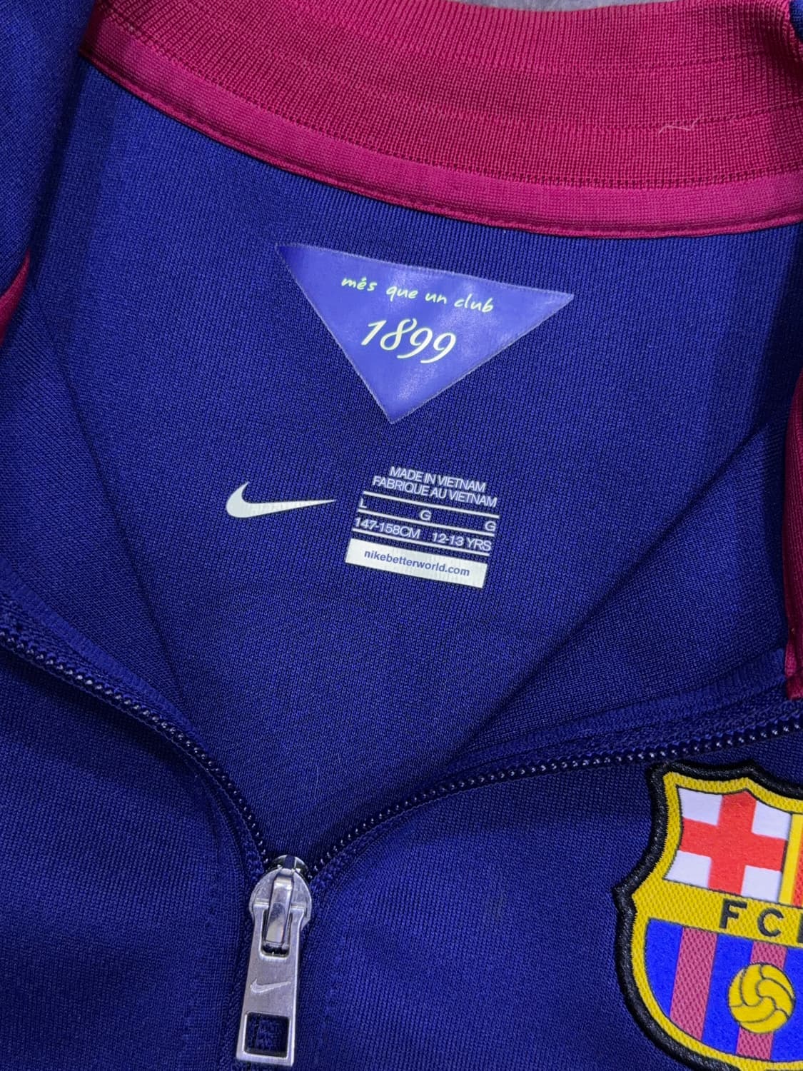 나이키 FC 바르셀로나 바르샤 트랙탑 져지 주니어 L 상품이미지7