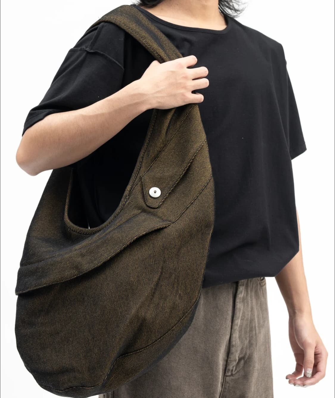 오마르 아프리디 YELLOW TWILL MIDI LIDIA BAG 상품이미지2