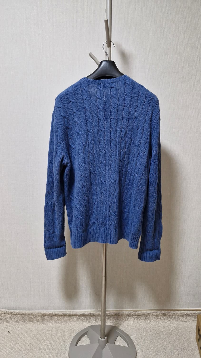폴로 랄프로렌 케이블 니트 블루 XL 105-110 상품이미지2