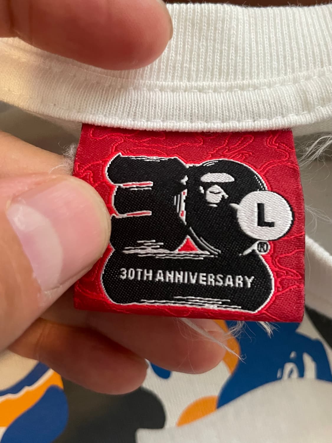 Bape 베이프 30주년 티셔츠 L 상품이미지3