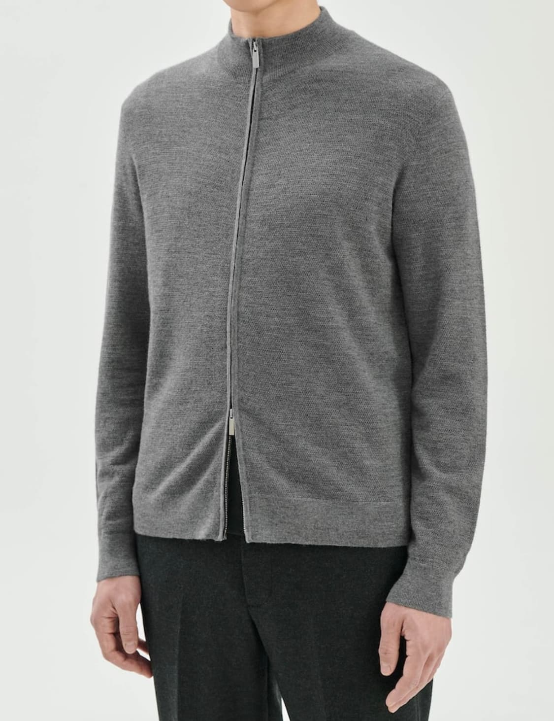 [새상품] 띠어리 캐시미어 니트 집업 가디건 블랙 XL사이즈 상품이미지5