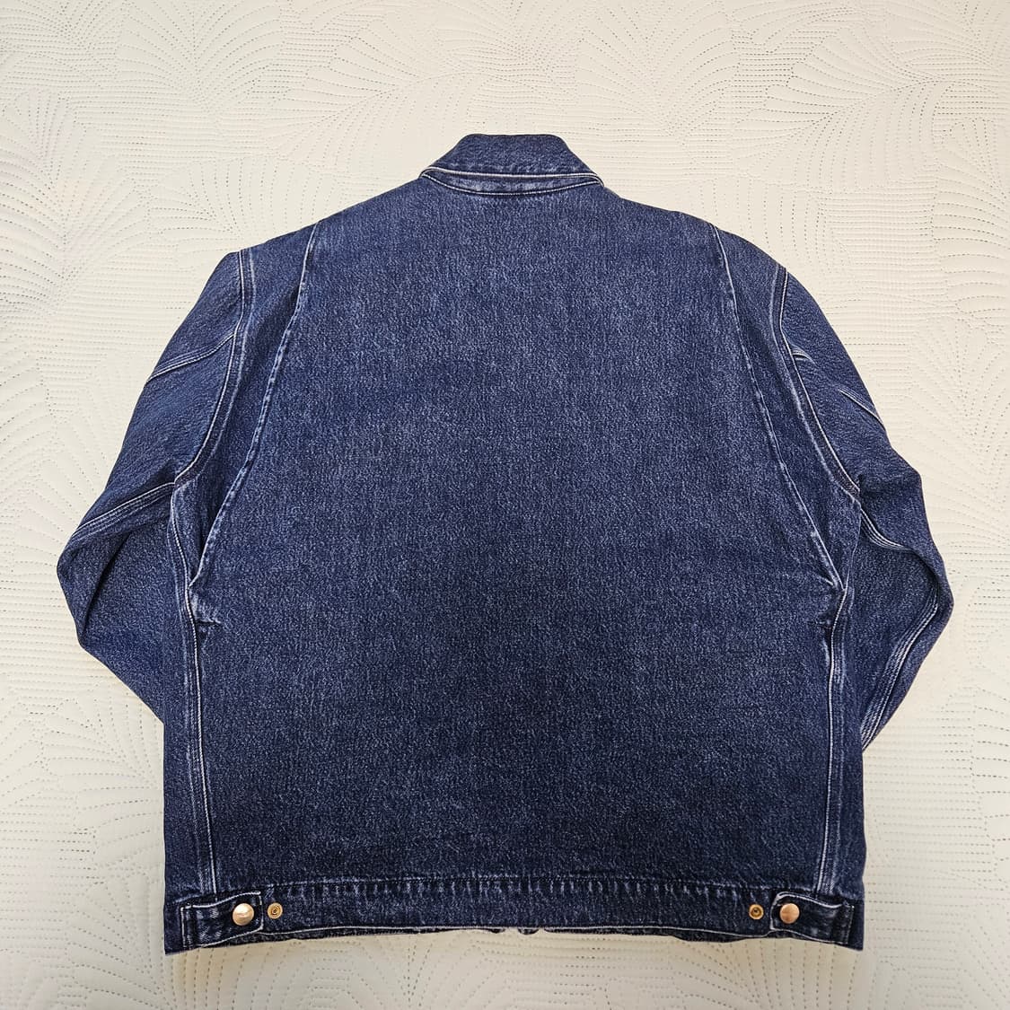 칼하트 WIP 라이더 자켓 블루 스톤 워시드 XL 상품이미지2