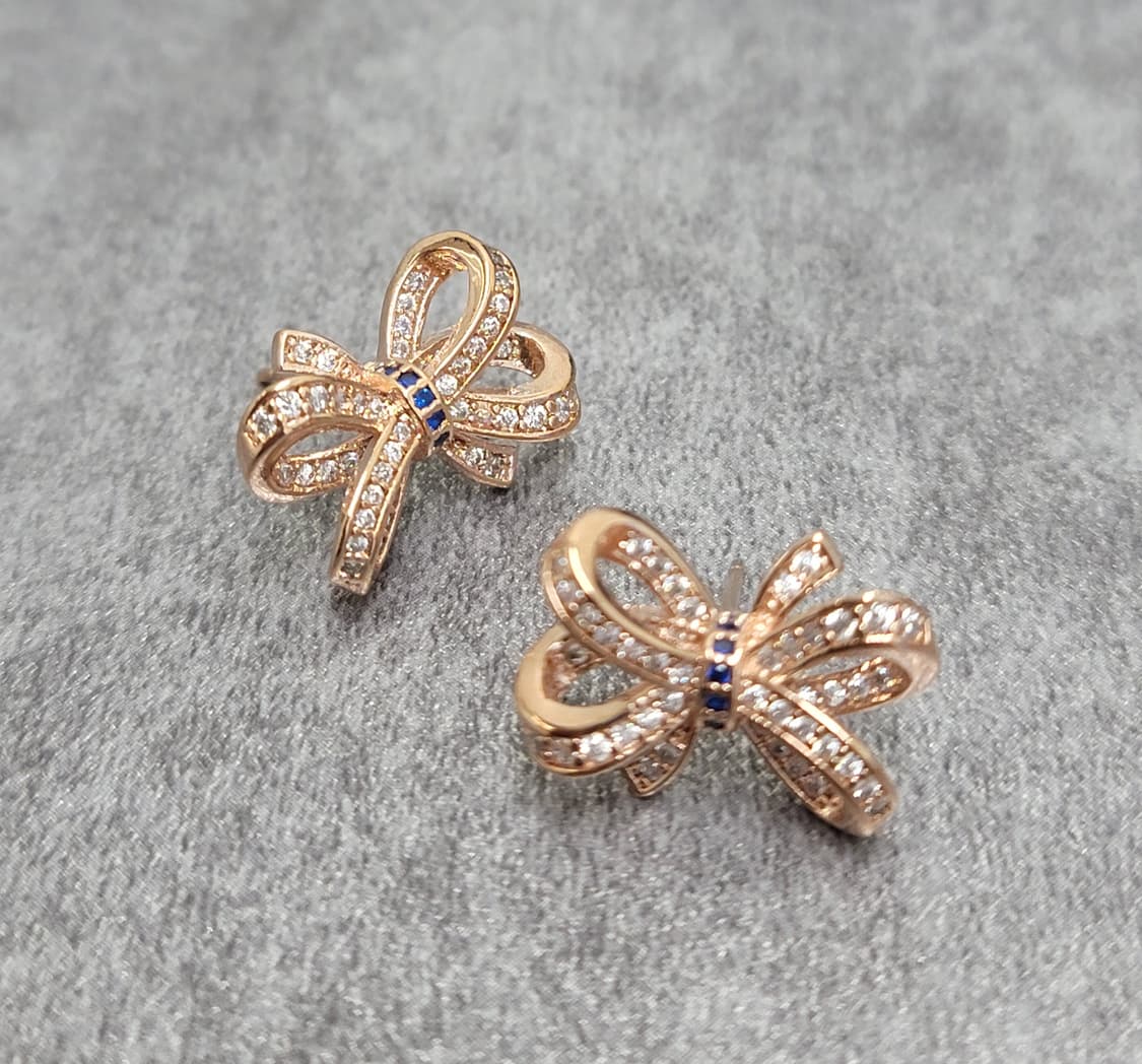 pave ribbon earrings 상품이미지4