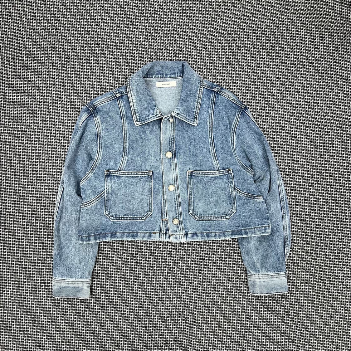 빈티지 크롭 데님 자켓 상품이미지1