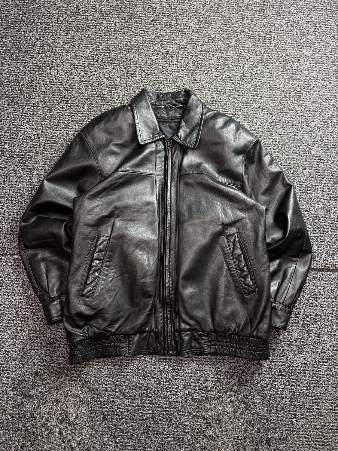 00s 빈티지 아카이브 양가죽 레더 봄버 자켓 2645 상품이미지2