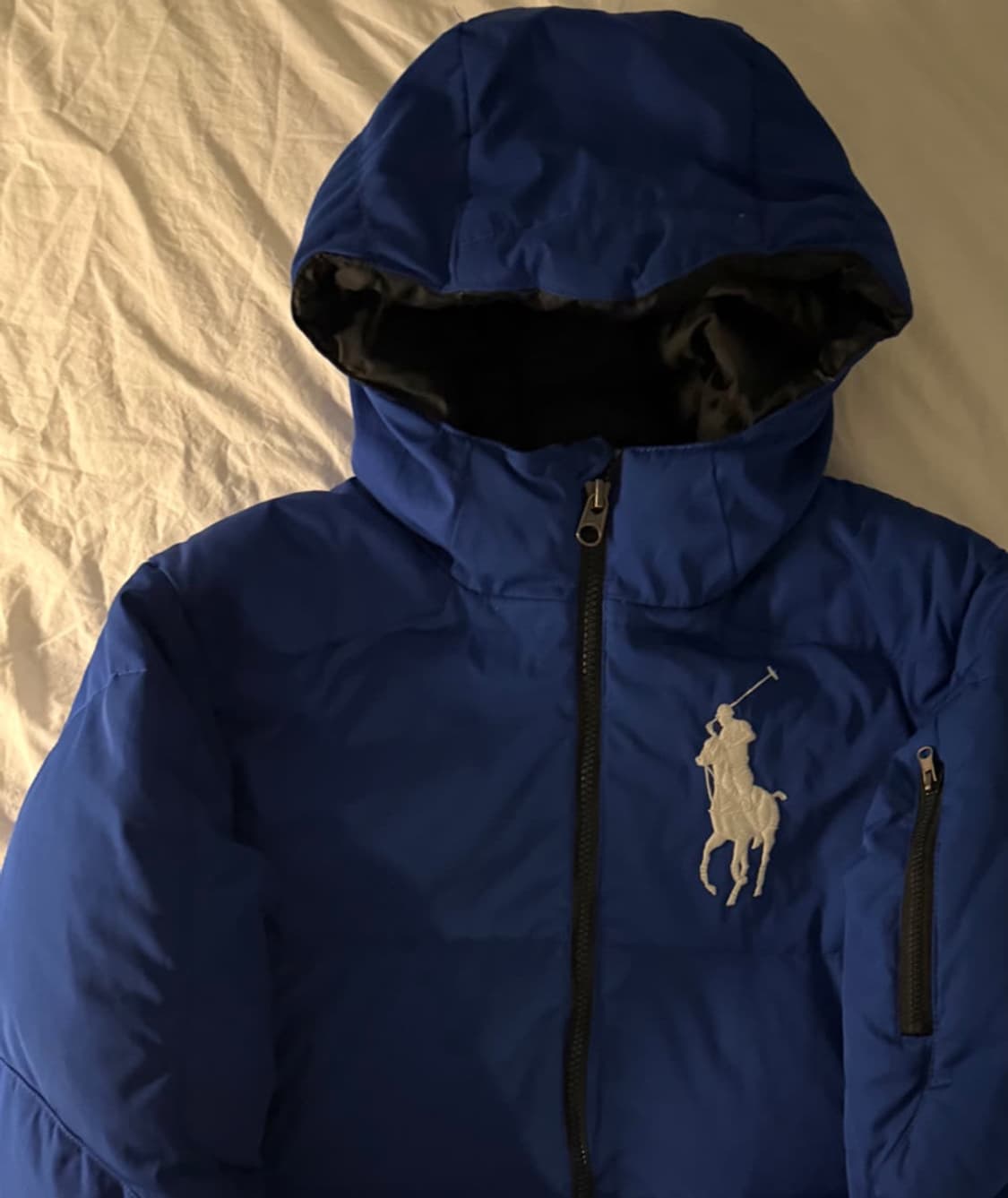 폴로 빅포니 패딩 블루 M 상품이미지1