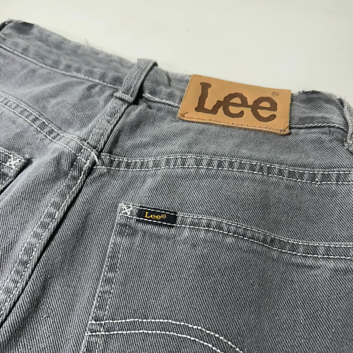우먼S 리 LEE 빈티지그레이 워시드 보이핏 데님팬츠 상품이미지2