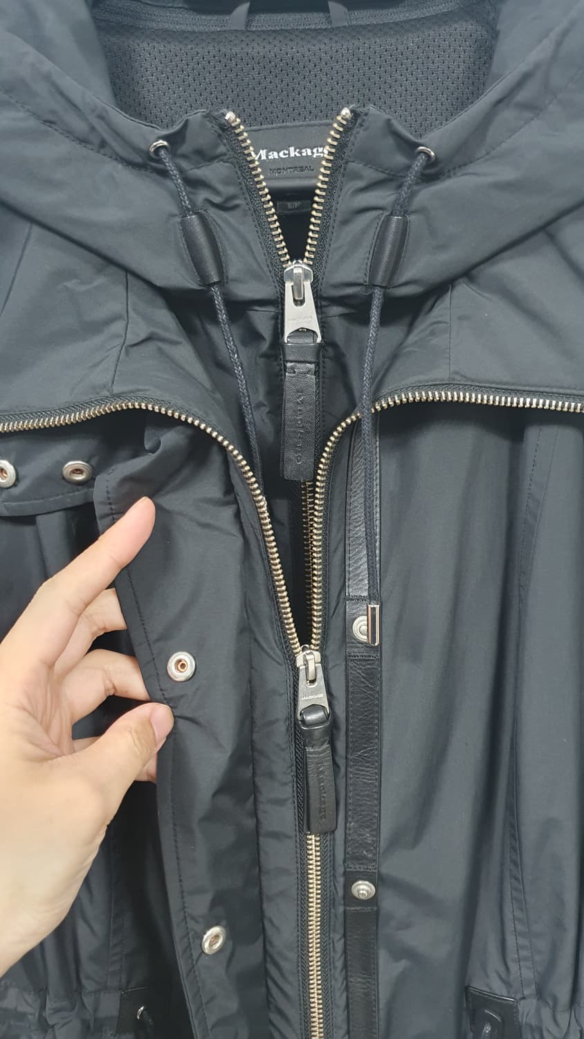 MACKAGE 맥카지 블랙 더블집업 상품이미지3