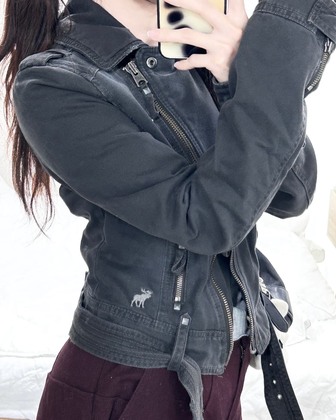 아베크롬비 순록 투웨이 라이더자켓 상품이미지1