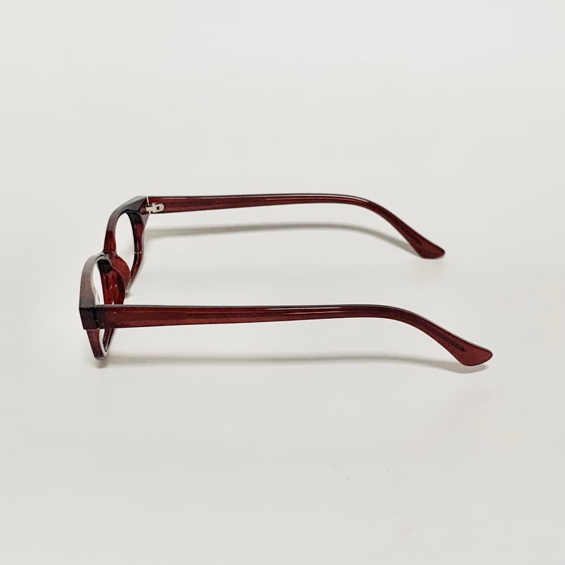 980 데드스탁 빈티지 안경테 레트로 직사각형 브라운 뿔테 아세테이트 상품이미지4