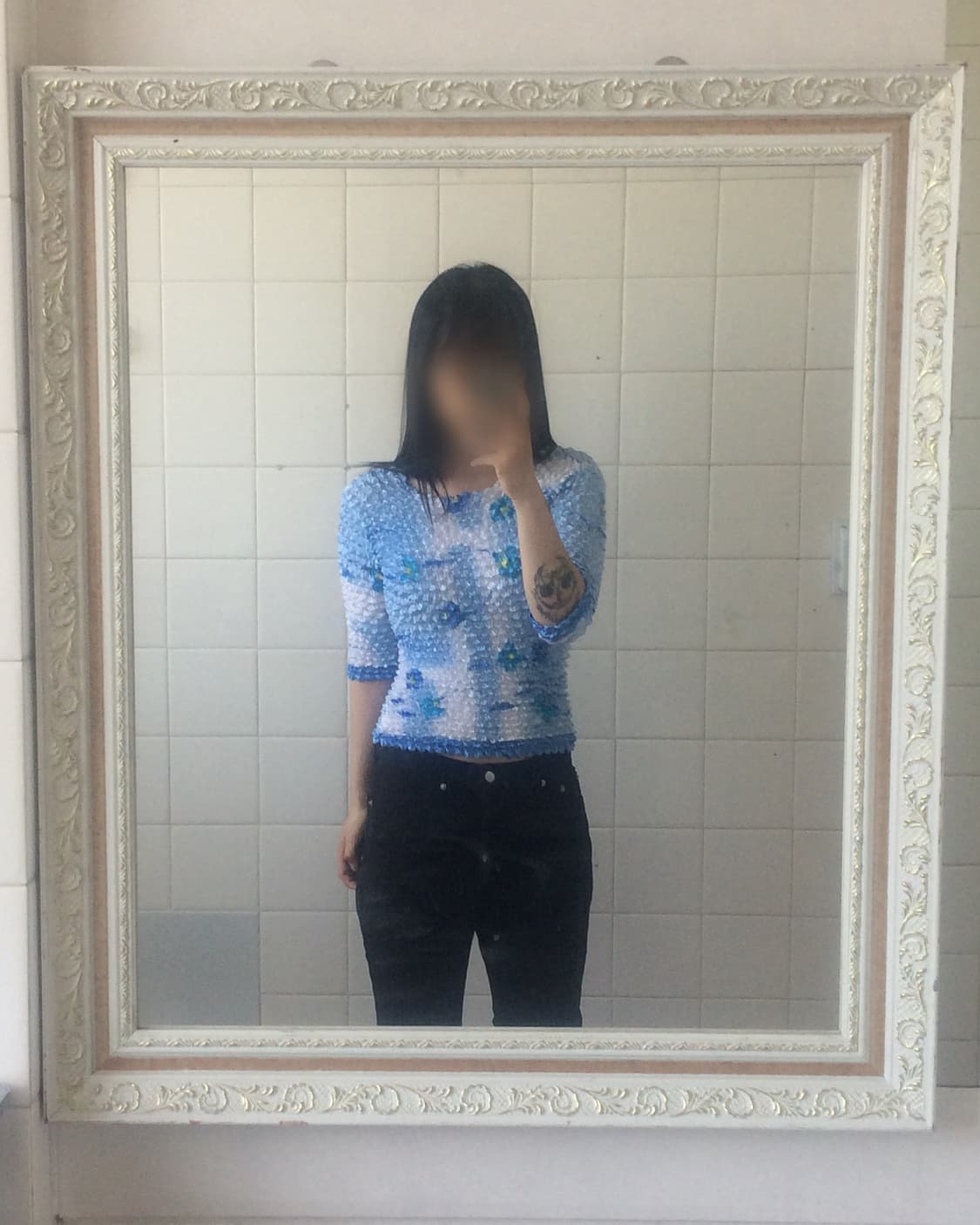 Pleats popcorn top 상품이미지5