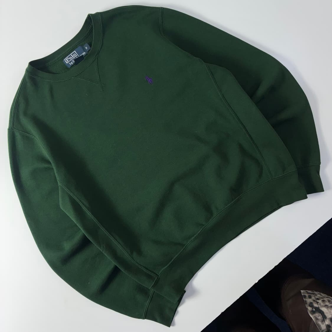 Polo  폴로 랄프로렌 90,s 자수 코튼 그린 맨투맨  상품이미지2