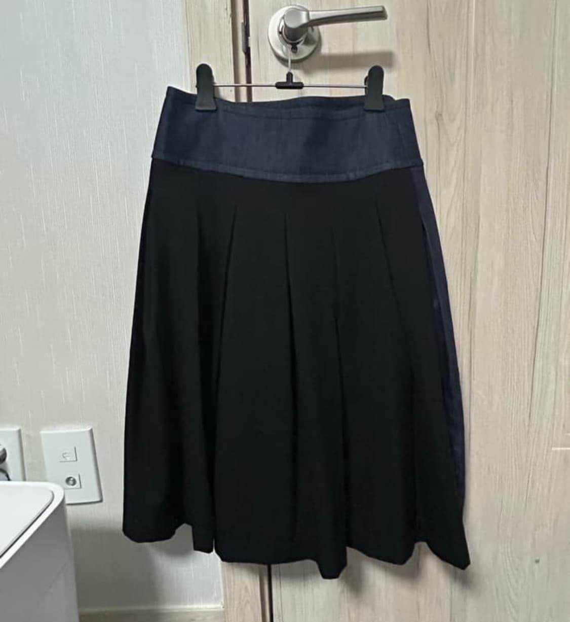 꼼데가르송 트리콧 양면 플리츠 랩스커트 상품이미지2